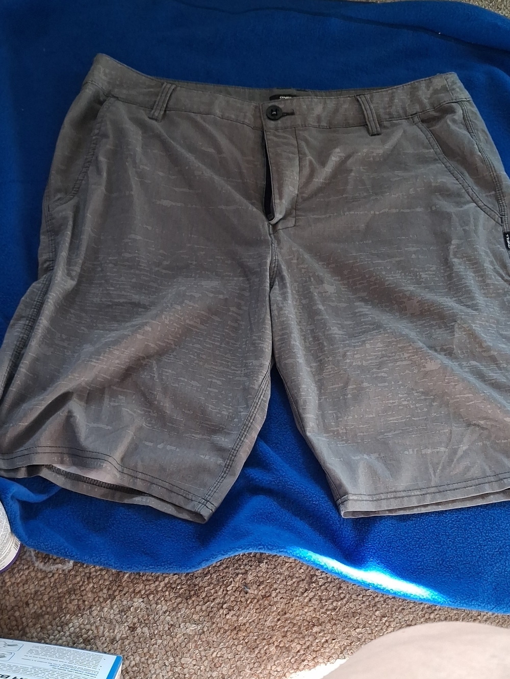 Men's Gray Flat Front Shorts - Lightweight Everyday Style